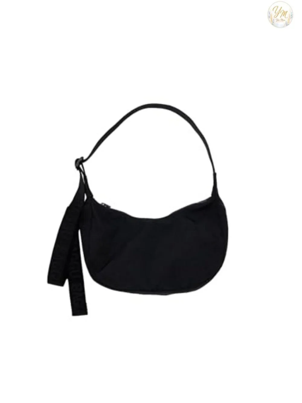 Small Nylon Crescent Bag Recycled Heavyweight Nylon Handbag